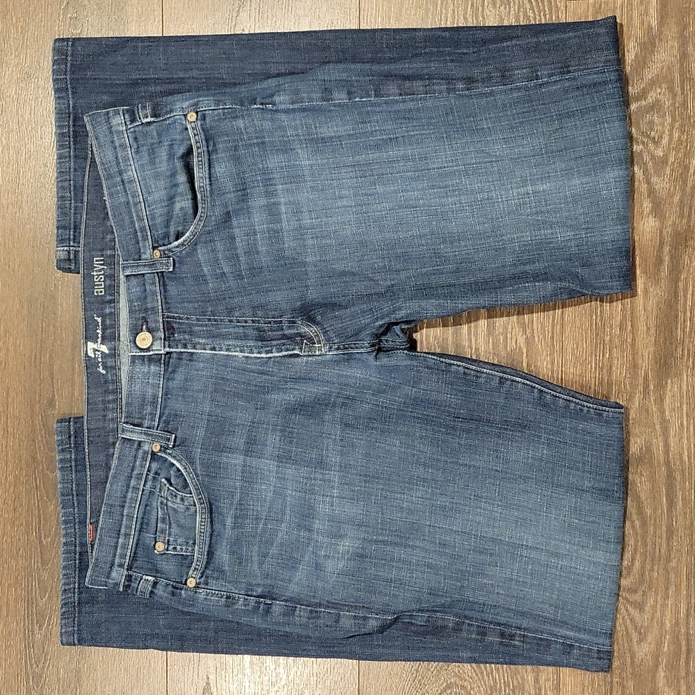 ❤7 FOR ALL MANKIND AUSTYN RELAXED STRAIGHT JEANS, 36